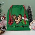 thumbnail image 4 of Bolsa de regalos navideña transpirable con cordón para artículos de recuerdo de fiesta 1 ud., 4 of 8
