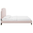 thumbnail image 4 of Modway Colette Queen Performance Velvet Platform Bed in Pink, 4 of 10