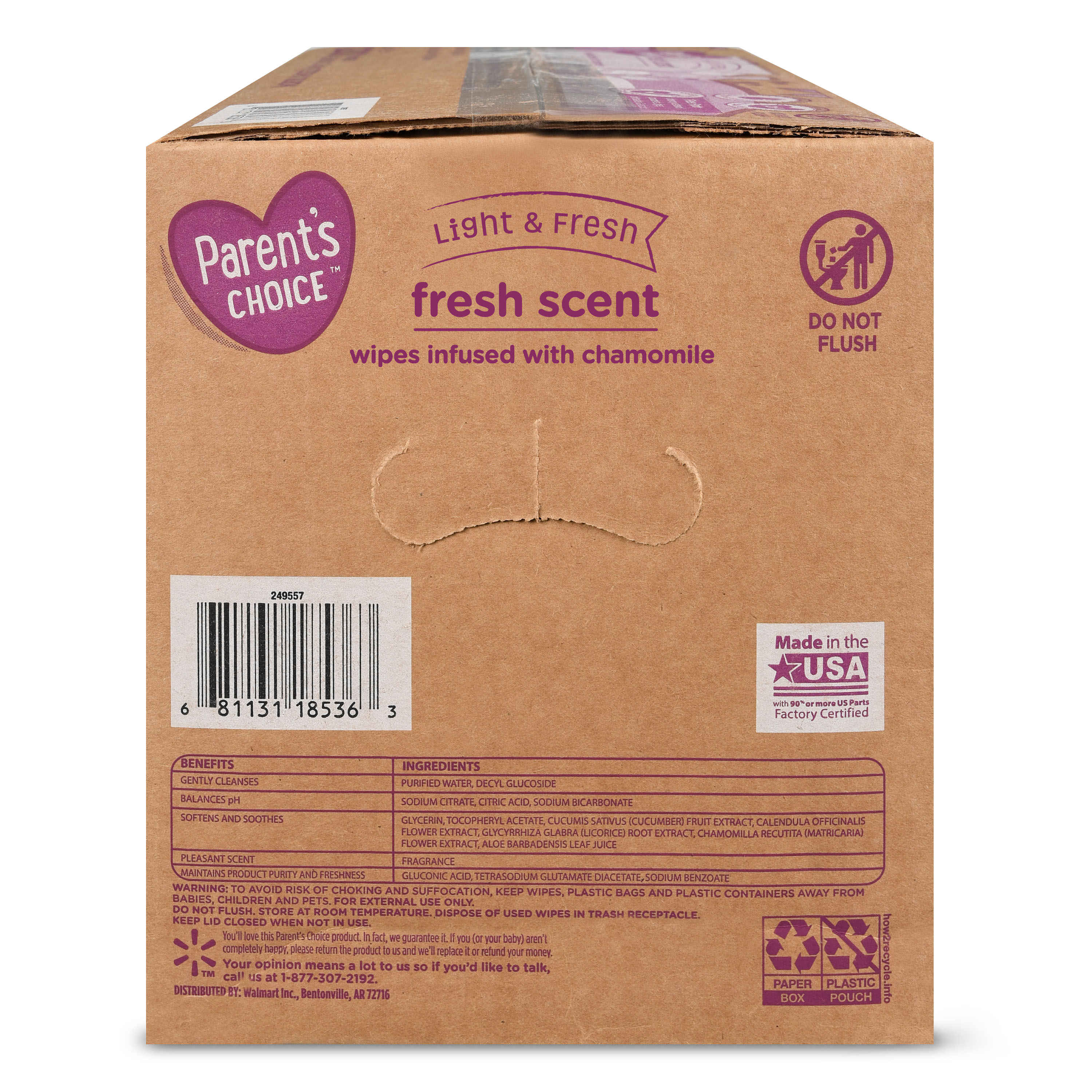 parents choice 800 wipes