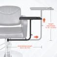 thumbnail image 5 of Salon Tray Attached to Chair,Salon Metal Tray with 360 ° Rotation ＆ Adjustable Height, 5 of 7