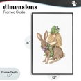 thumbnail image 4 of Stupell Industries Contemporary Garden Elf Riding Rabbit Black Framed Giclee Art, 12 x 18, by Nancy Overton, 4 of 8