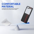 thumbnail image 3 of SaniMore Case for Samsung Galaxy Z Flip 5 6.7" 2023, Carbon Fibre Back Slim Shcokproof Anti-scratch 360°All-around Protective Drop Resistant Case for Galaxy Z Flip 5, Red, 3 of 5