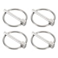 thumbnail image 1 of Uxcell 4Pcs Pasador de Lynch con Anillo (3/16" x 1-1/2") - Pasadores de Lynch de Alta Resistencia, Clips de Bloqueo de Eje de Acero Inoxidable, para Tractores y Camiones, 1 of 7