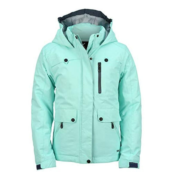 SkiGear Girls Jackalope Insulated Winter Jacket, Island Azure, 3T