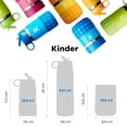 thumbnail image 3 of Hydro Flask - Tapa con pajita de boca ancha para niños, 13 onzas, y bota Paradise, 3 of 5