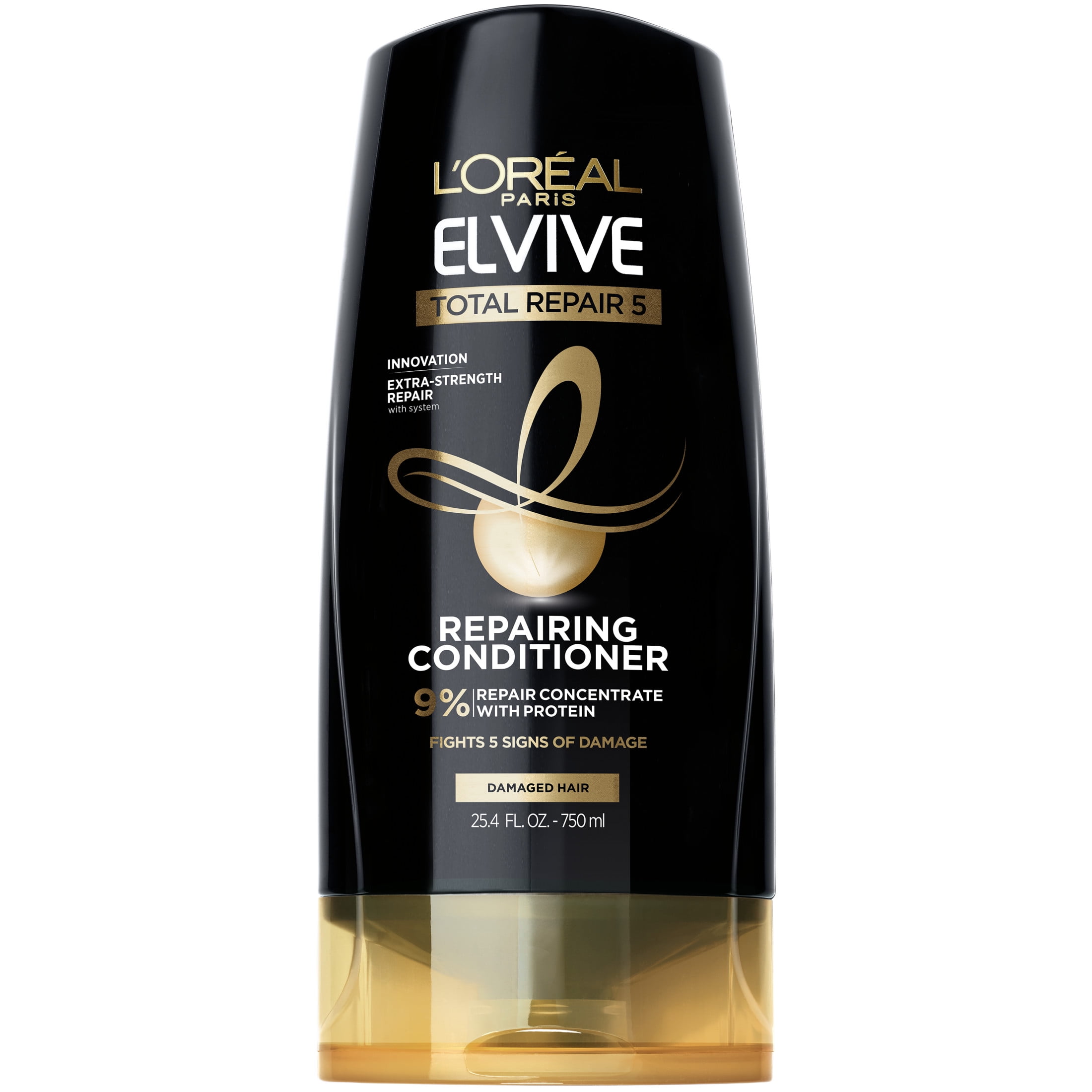 (2 pack) L'Oreal Paris Elvive Total Repair 5 Squeeze Conditioner, Repairs Damaged Hair, 25.4 fl oz