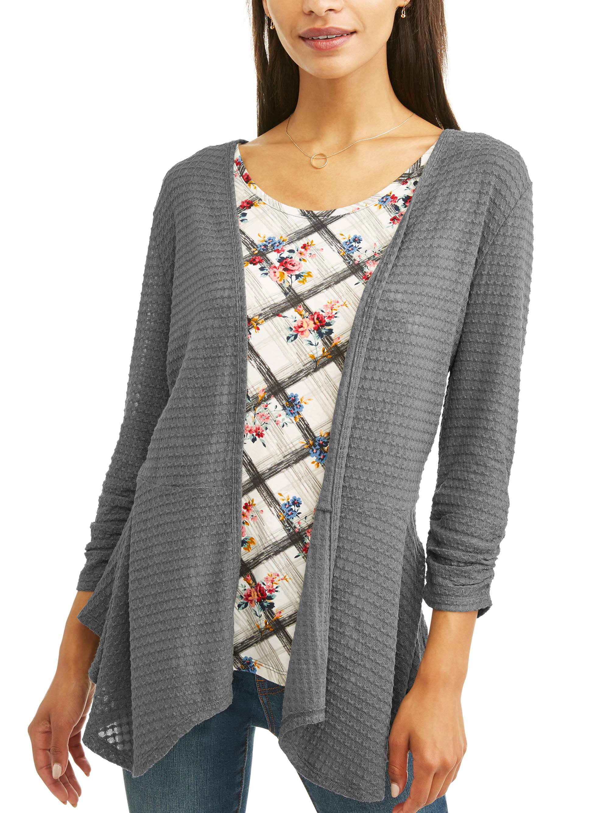 Time and Tru Women's Cardigan 2fer