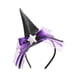 thumbnail image 1 of Diadema de sombrero de Halloween, tocado de Halloween, disfraz de cosplay, decoración para el cabello de adultos Púrpura, 1 of 9