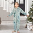 thumbnail image 6 of Soft Big Kids Onesie Pajamas Cozy Loose-Fit Jumpsuits for kids with Pockets for Christmas Lounge & Play Delicate Dragonflies Pattern, 6 of 8