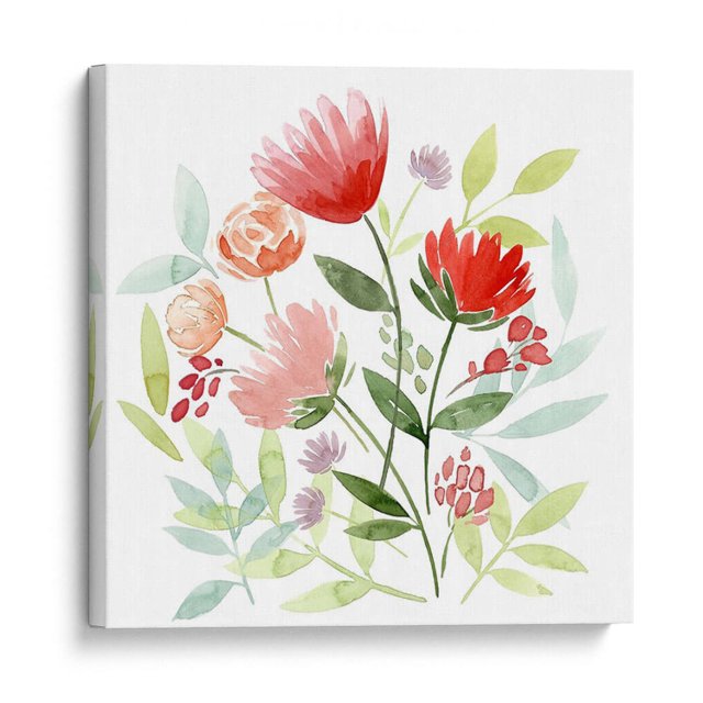 Cuadro decorativo - Ramo De Campo I, Grace Popp 100x100 Canvas Lab Botánica, Floral, Naturaleza, Rústico francés