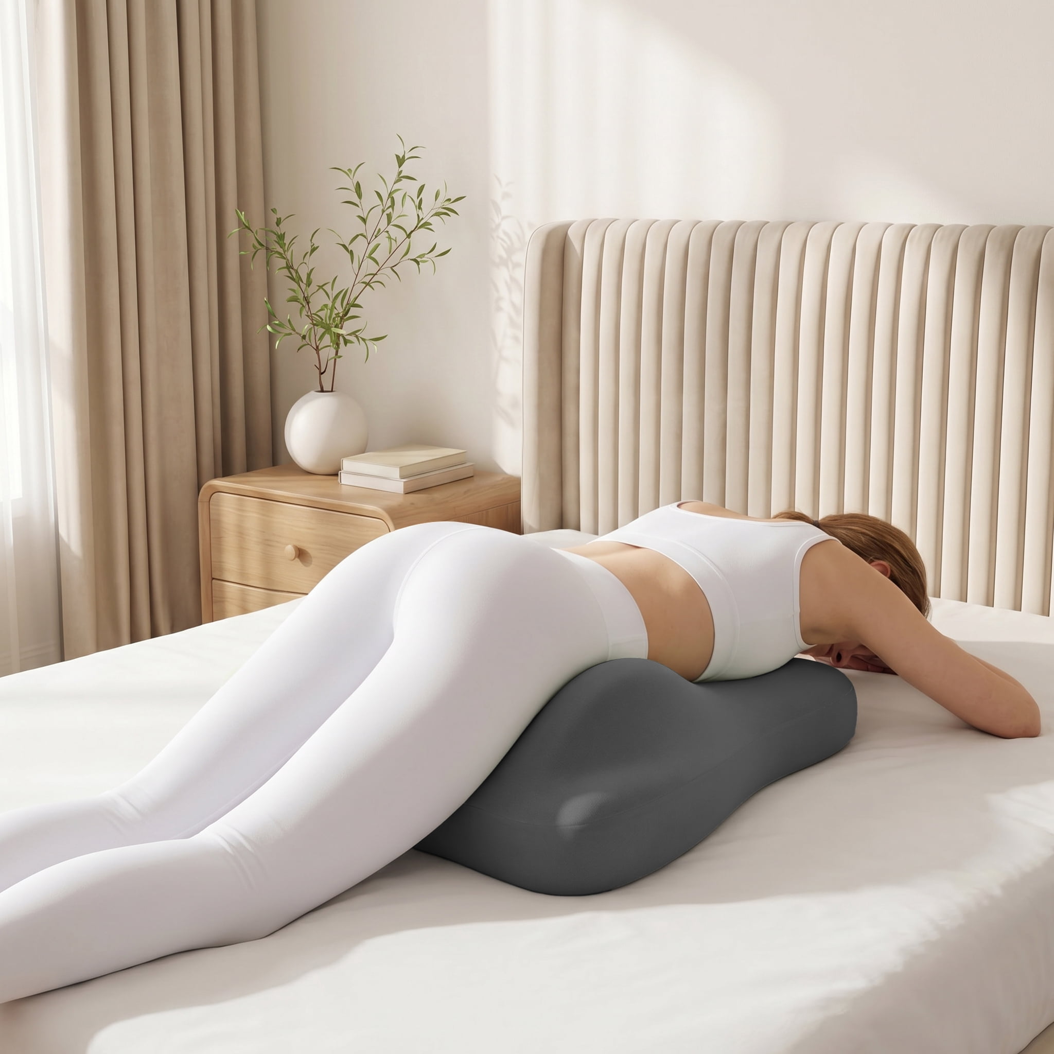 Pillow Toys, Memory Foam Support Pillow, Contoured Lounger Cushion for Back & Lumbar Support, Multi-Functional Comfort Pillow