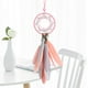 thumbnail image 5 of Atrapasueños hecho a mano, atrapasueños, pluma gris, adorno para colgar en la pared, interior del coche, espejo retrovisor, colgante para coche, colgante (rosa) JAMW Sencillez, 5 of 5