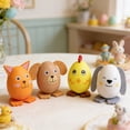 thumbnail image 4 of HuiXinOu 4pcs Plastic Easter Pet Ornaments Decorative Figurines for Home Office Tabletop Easter Holiday Decor, 4 of 6