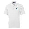 thumbnail image 2 of Men's Cutter & Buck White Charlotte Knights Virtue Eco Pique Recycled Polo, 2 of 3