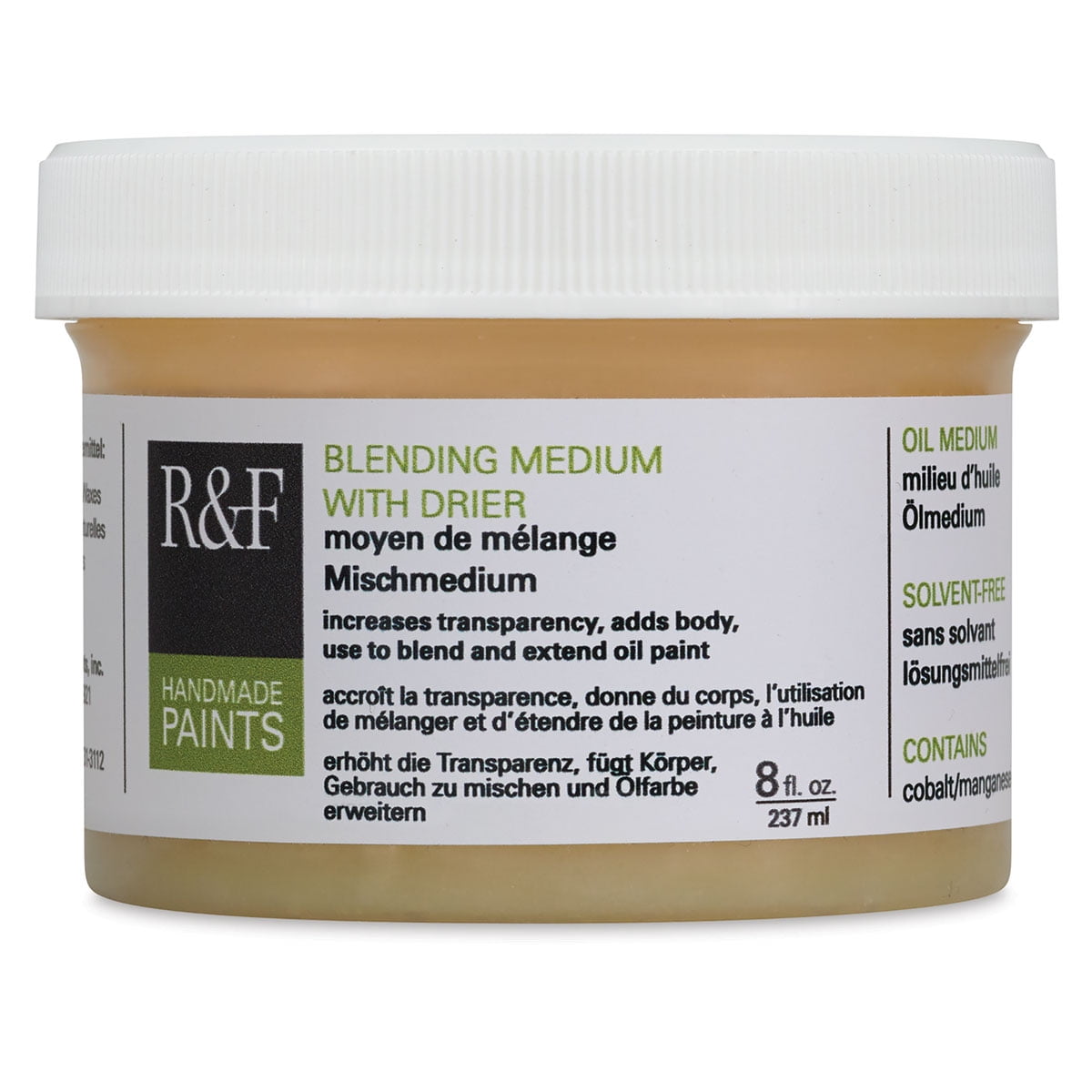 R&F Handmade Paints Pigment Stick Blending Medium with Drier, 8 oz.