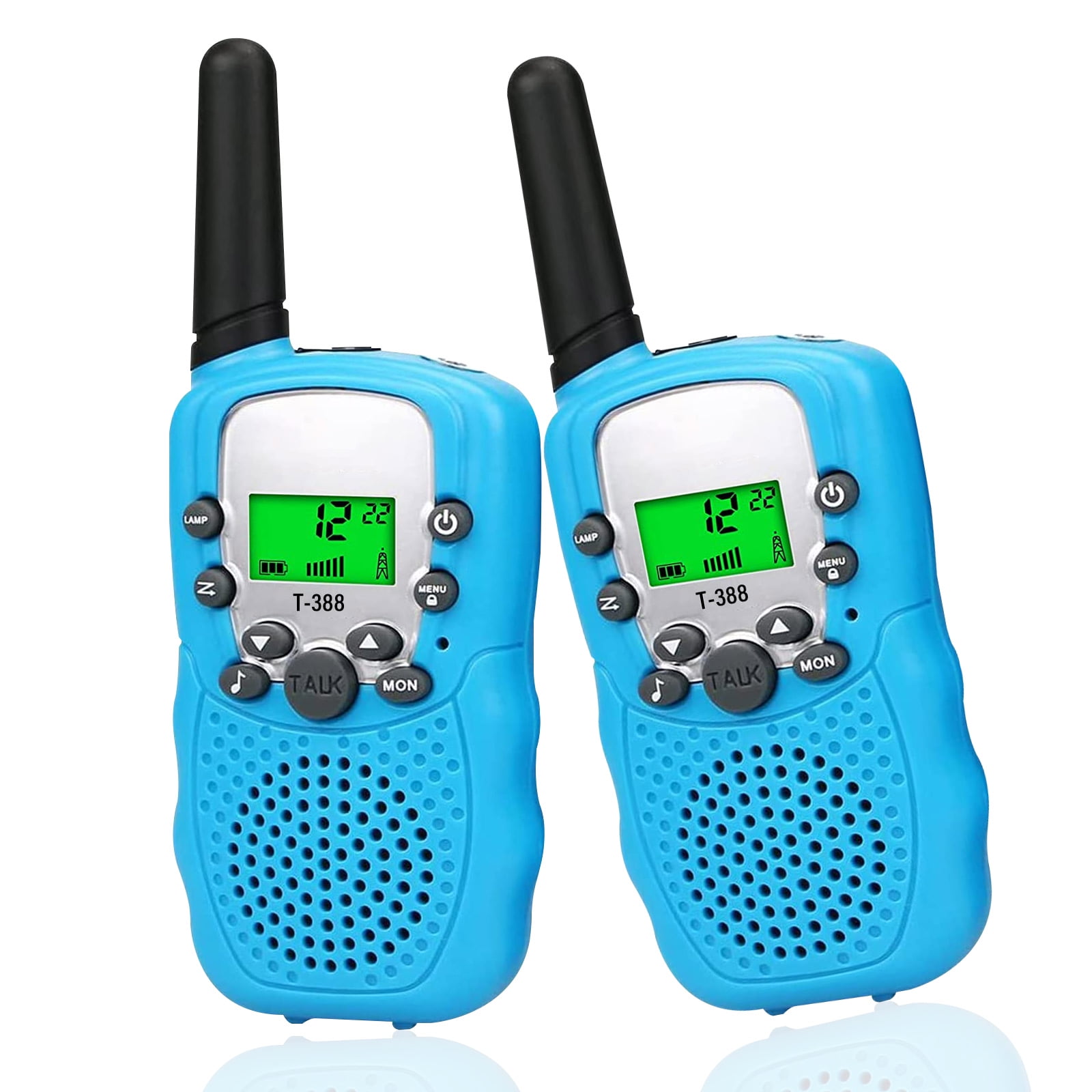 2 Pack Kids Walkie Talkies, Walky Talky with 22 Channels & 2 Way Radios