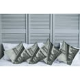 thumbnail image 2 of Ambesonne Vintage Throw Pillow Cover 4 Pack, Bridge in New York City, 16", Grey, 2 of 7