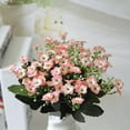 thumbnail image 3 of SPRING PARK 1Pc 6 Branches 36 Heads Artificial Flowers, Fake Faux Silk Milan Realistic Flower Arrangements for Wedding Decoration Table Centerpieces, for Home Office Party Decor, 3 of 6