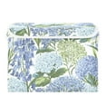thumbnail image 7 of Yayeee Collapsible Cube Storage Bin with Lid Fabric Closet Decorative Basket with Handles, Vibrant Hydrangeas Pattern, 7 of 7