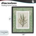 thumbnail image 4 of Stupell Industries Traditional Antique Foliage in Green Black Floating Frame Canvas Art, 25 x 31, by Carol Robinson, 4 of 8