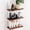 Dark Brown-T, variant on Floating Shelves for Projector 15.75 * 6 Inch 1 Set Wooden Shelf for Wall No Drill Wall Mounted Under TV Shelf for Storage Hanging Shelf for Bathroom Living Room Bedroom Kitchen (Black)