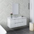 thumbnail image 5 of Fresca Stella 48" Wall Hung Single Bathroom Vaniety in Rustic White, 5 of 10