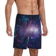 thumbnail image 2 of Sikiie Planets Stars And Galaxies1 Mens Pajama Shorts, Lightweight Lounge Pant with Pockets Soft Sleep Pj Shorts for Men3X-Large, 2 of 6