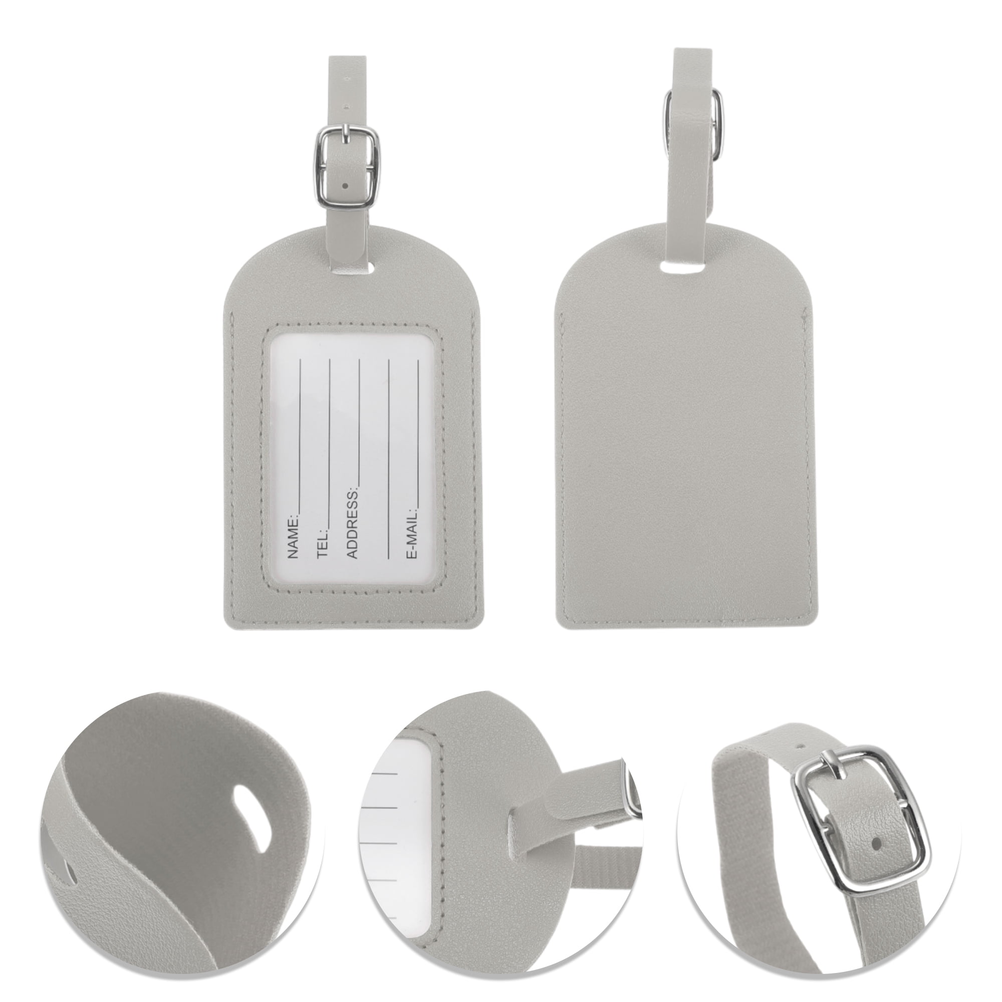 Unique Bargains 1 Pc Durable Luggage Tag for Travelling Gray