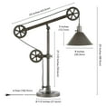 thumbnail image 3 of Evelyn&Zoe 29" Traditional Metal Table Lamp with Pulley System and Steel Cone Metal Shade, 3 of 11