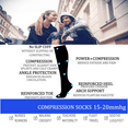 thumbnail image 5 of 3 Pairs Medical Sport Compression Socks - 15-20mmhg Graduated Knee-High Support for Men & Women, Ideal for Soccer, Running, and Nurses, 5 of 6
