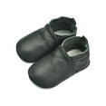 thumbnail image 3 of LUOGENLI Girls Cowboy Boots Size 12.5 Crawling Baby First Walking Shoes Girls Boys Slippers Crawling Baby Shoes Soft Leather with Suede Soles Leather Shoes Toddler 0 2 Years Black 12-18 Months, 3 of 6