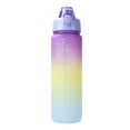 thumbnail image 4 of Outdoor Water Bottle with Straw BPA Free Gradient Drinking Cup (Purple), 4 of 7
