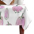 thumbnail image 4 of Pink Pumpkins Fall Table Cloth Waterproof Tablecloths, Watercolor Thanksgiving Tablecloth Dining Table Cover for Kitchen Party Tabletop Outdoor, Rectangle Tablecloth 60x84 Inch, 4 of 9