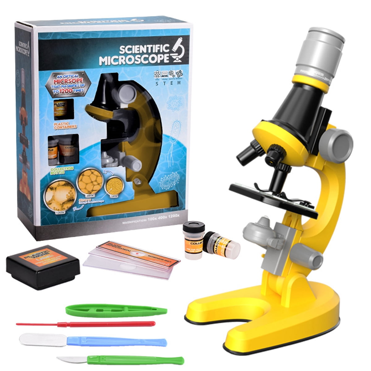 Microscope for Kids Beginners 100X 400x 2000X Magnification Kids