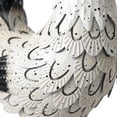thumbnail image 6 of White Speckled Metal Rooster Statue 16.14 Inch Freestanding Farmhouse Yard Art Weather Resistant Outdoor Garden Decor for Lawn Patio Porch, 6 of 7