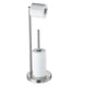 thumbnail image 1 of Soporte De Acero Inoxidable De 550 Mm De Altura (Base Redonda, Doble Barra, Plateado), 1 of 9