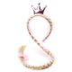 thumbnail image 1 of Peluca de princesa congelada, trenzas, corona para niños, diademas de princesa, tocado de reina Aisha, diadema para niñas Aisha, accesorios para el cabello Gao Jinjia LED, 1 of 2