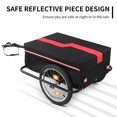 Folding Bike Cargo Trailer Bicycle Carrier Luggage Storage Cart with Cover