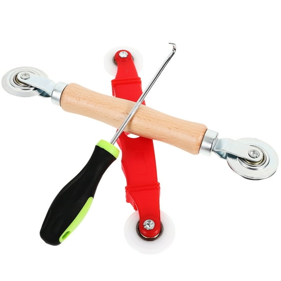 Eease Screen Repair Kit with Wooden Handle Roller & Spline Hook