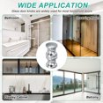 thumbnail image 7 of Uxcell Glass Shower Door Handle, Aluminum Alloy Back-to-Back Knob for Replacement Silver, 7 of 7