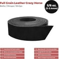 thumbnail image 2 of ELW 5-6 oz 2-2.4mm Black Straps, Belts, Strips 2.75" Wide X 50" Length 6.9cm x 1.27m Full Grain Leather Crazy Horse Belt Medium DIY Craft, Pet Collars, Blanks, Accessory, Jewelry, Wrapping, 2 of 9