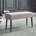thumbnail image 2 of Mid Century Compact Upholstered Bench, Multiple Colors, 2 of 11