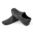 thumbnail image 4 of Zapatos de chef negros con suela gruesa de EVA, resistentes al agua y al desgaste, para trabajo en interiores y exteriores, 4 of 13