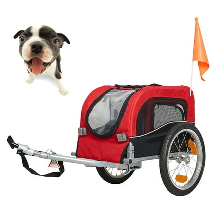 Karmas Product Pet Dog Bike Trailer Bicycle Trailer Carrier Cycling Jogging (The Best Pit Bikes)