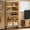 Brown, variant on Tribesigns 70.8" Tall Bookshelf with LED Lights, 5-Tier Bookcase Organizer, Heavy-Duty Free-Standing Storage Shelves for Living Room, Bedroom, Black