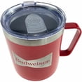 thumbnail image 2 of Budweiser Mug with Handle 14oz Insulated Stainless Steel Reusable Coffee or Beer, 2 of 6
