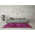 thumbnail image 3 of Ahgly Company Indoor Square Persian Pink Traditional Area Rugs, 5' Square, 3 of 4