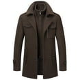 thumbnail image 1 of Men's Autumn And Winter Business Woolen Coat Fashion Double Cold Fabric Windbreaker Robe Sweater Men Sweaters Cardigans Men Cardigan Shawl Men Anime Cloaks Men Cardigan Clip for Men, 1 of 5