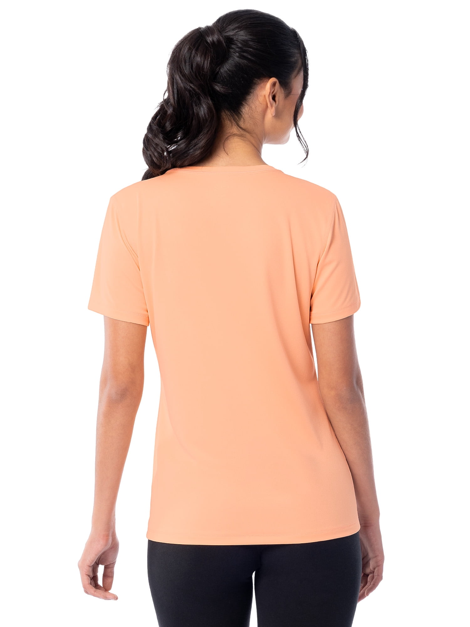 Athletic Works Women's and Women's Plus Core Active Short Sleeve V-Neck T-Shirt, Sizes XS-4X