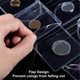 thumbnail image 3 of 100Pcs Single Pocket Coin Flip, 2Inch Individual Clear Plastic Sleeves Holders Coin Holder Small Coin Sleeves, 3 of 5
